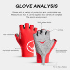 Half Finger Cycling Gloves – Anti-Slip Breathable Mittens for Road MTB Racing
