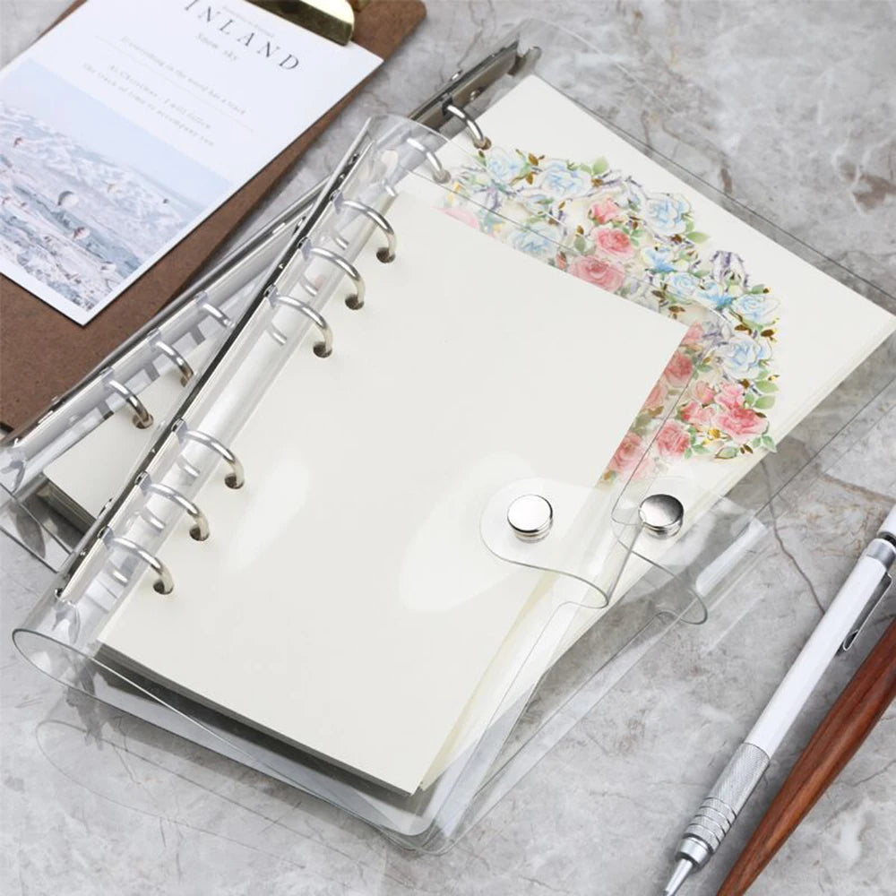 Transparent Loose Leaf Ring Binder – A4-A7 Planner for School and Office