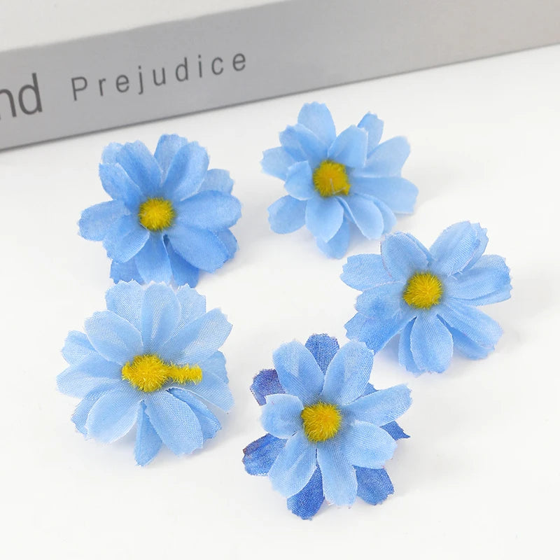 Silk Daisy Artificial Flowers – Floral Decorations for Wedding Home Decor