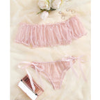 Floral Lace Lingerie Set – See Through Bralette for Romantic Evenings