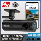 4K WiFi Dash Cam – UHD Car Video Recorder for 24H Parking Surveillance