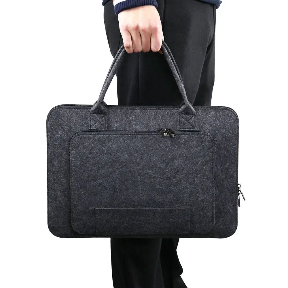 Felt Laptop Sleeve Case – Protective Carrying Bag for 11 to 17 Inch Laptops