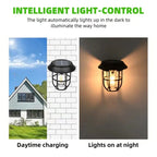 3-in-1 Solar LED Wall Lamp – Tungsten Decorative Lighting for Camping Garden