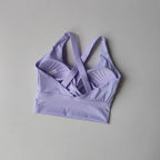 Shock-Absorbing Yoga Sports Bra – Breathable Fitness Top for Gym Workout