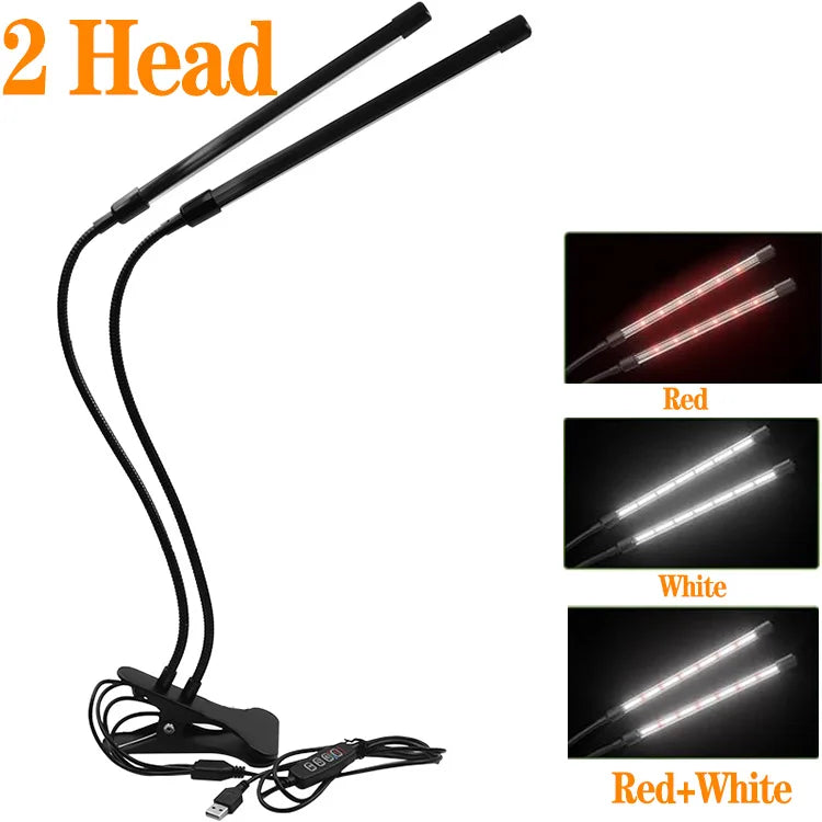 LED Clip Grow Light – Full Spectrum Lamp for Indoor Plant Seed Starting