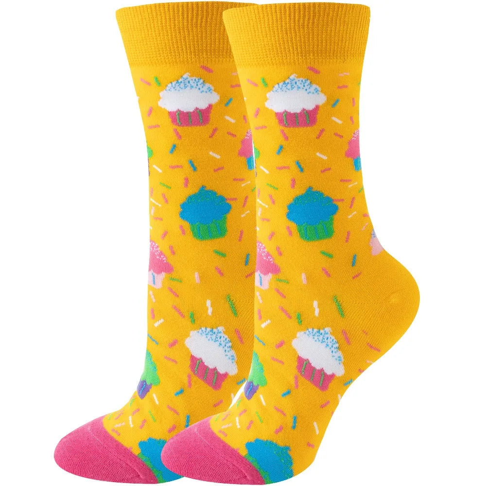 Colorful Cartoon Animal Crew Socks – Fun Harajuku Apparel for Men and Women