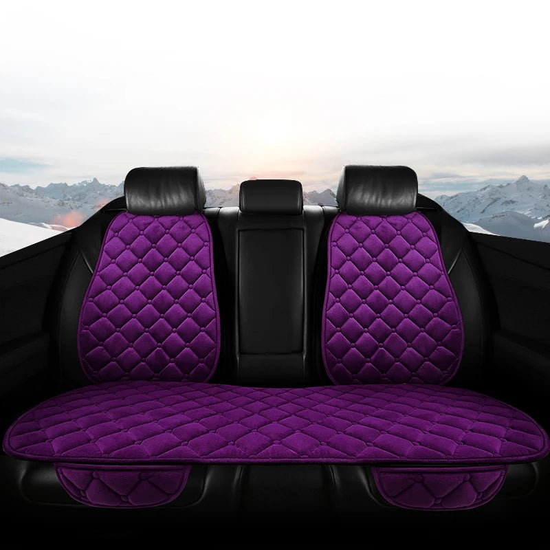 Universal Plush Car Seat Cushion – Winter Warmth for Automotive Interior