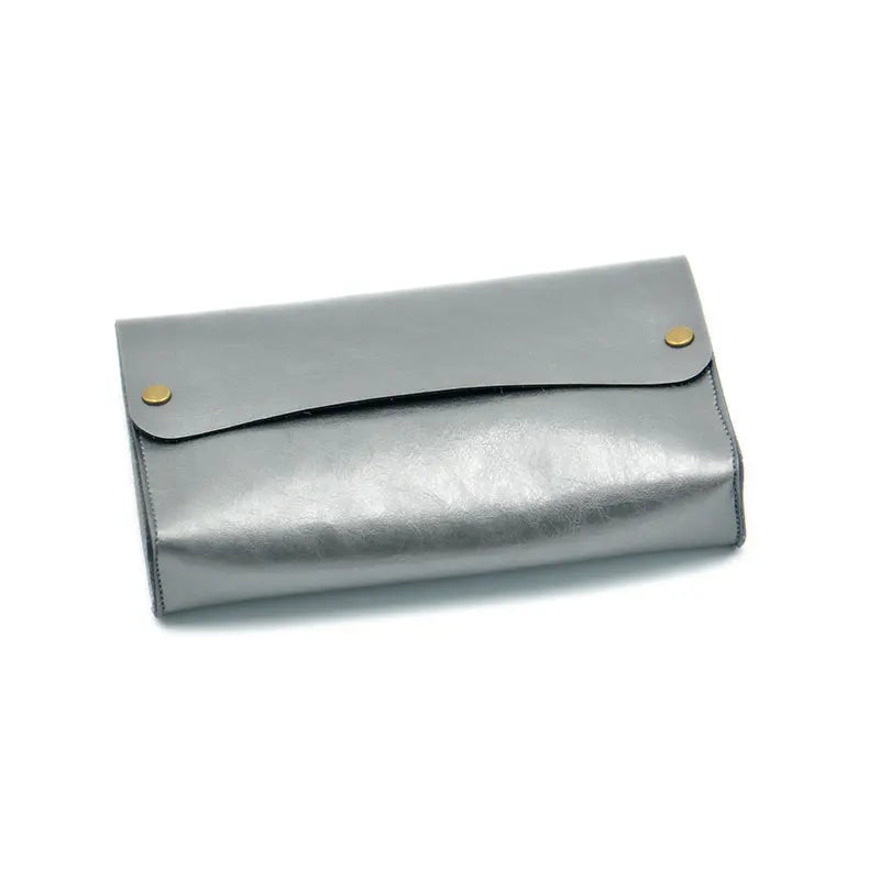 Large PU Leather Cosmetic Bag – Waterproof Travel Organizer for Toiletries