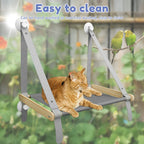 Foldable Cat Window Hammock – Suction Cup Aerial Perch for Indoor Cats