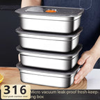 304 Stainless Steel Bento Box – Leak-Proof Food Container for Camping Lunch