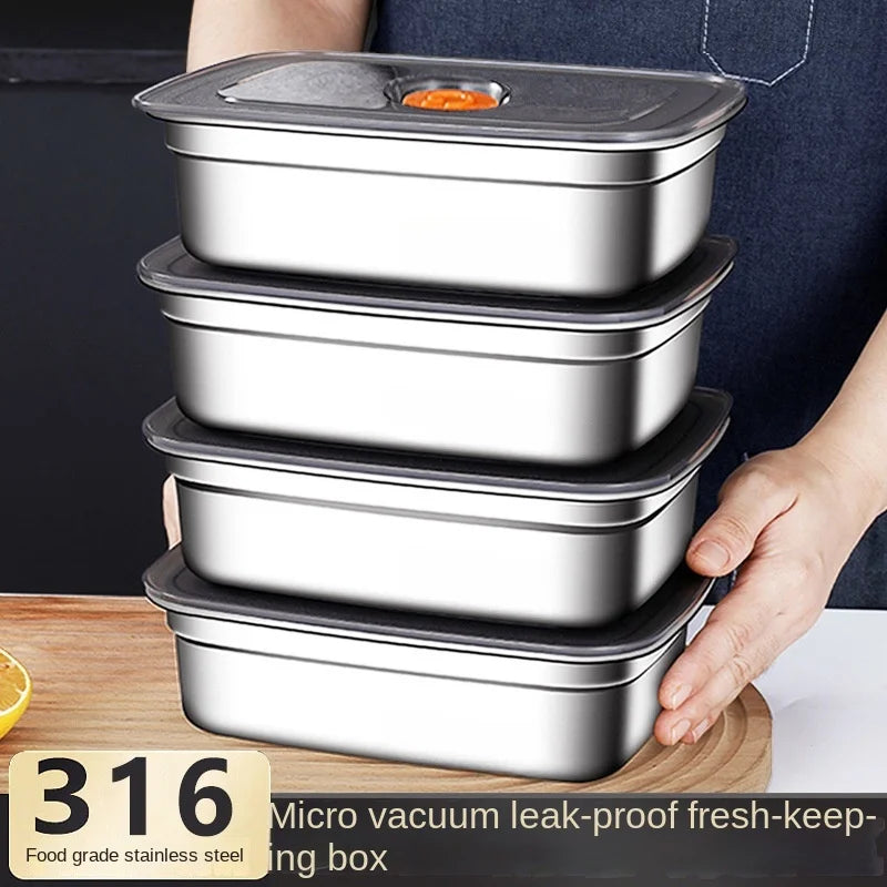 304 Stainless Steel Bento Box – Leak-Proof Food Container for Camping Lunch
