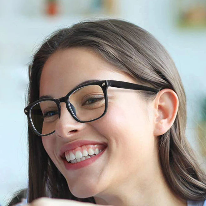 Square Blue Light Blocking Glasses – Anti-Glare Frames for Computer Gaming