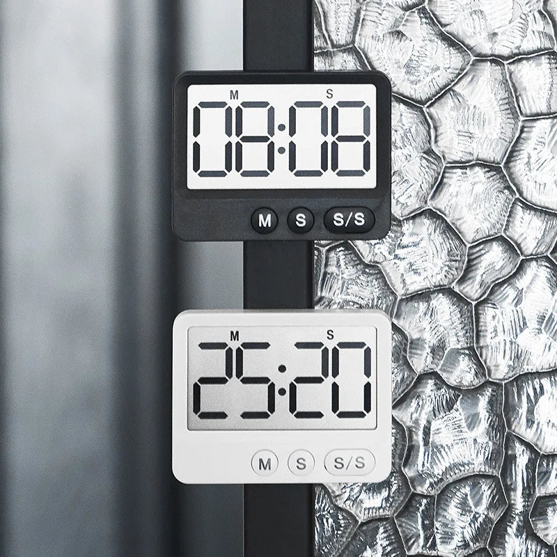 Digital Magnetic Countdown Timer – Large LCD Display for Kitchen and Study