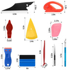 Vinyl Wrap Tool Kit – Felt Squeegee and Knife Set for Car Tinting