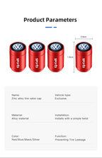 Alloy Tire Valve Caps – Dust Cover Accessories for Volkswagen Car Wheels