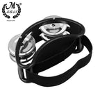 Foot Tambourine with Metal Jingles – Percussion Instrument for Drumming