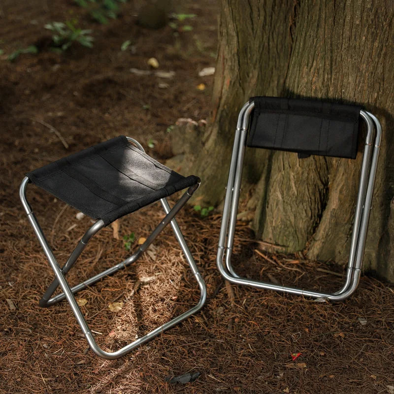 Portable Folding Camping Chair – Aluminum Alloy Seat for Outdoor Fishing