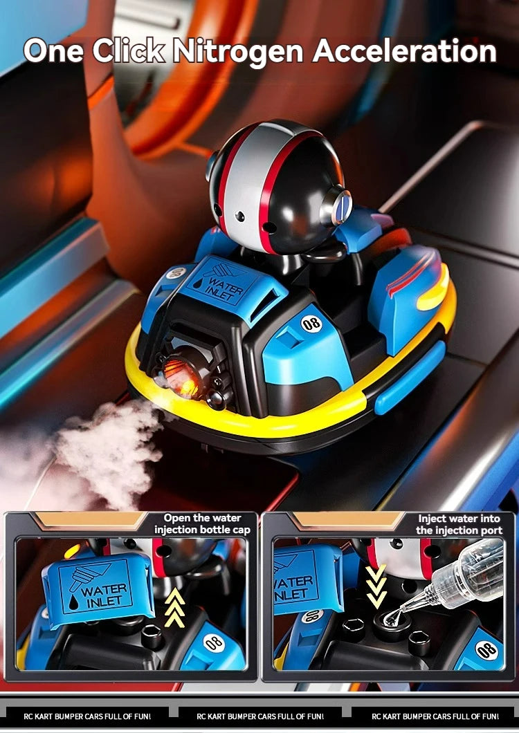 Electric RC Bumper Kart – Drift Crash Interactive Toy for Kids Outdoor Play
