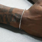 925 Sterling Silver Snake Chain Bracelet – 3mm Minimalist Jewelry for Men Women