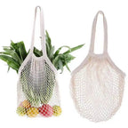 Reusable Cotton Mesh Tote Bag – Eco-Friendly Produce Storage for Grocery Shopping