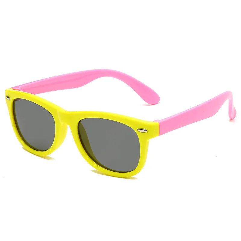 Silicone Kids Sunglasses – UV400 TR90 Goggles for Outdoor UV Protection