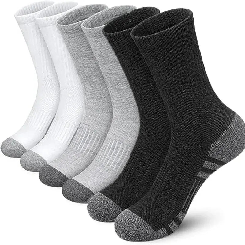 Athletic Football Socks – Soft Ground-Gripping Crew for Men's Gym Training