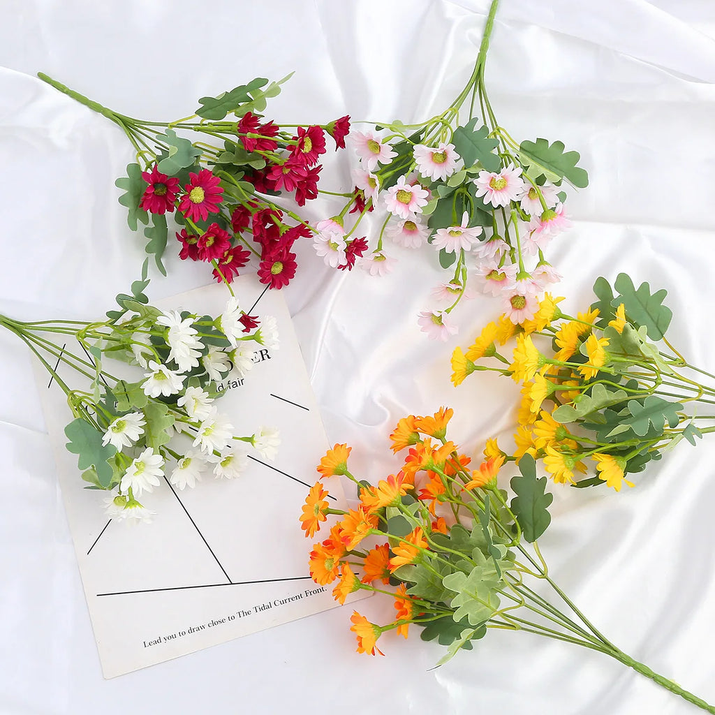 Artificial Sunflower and Daisy Bouquets – Faux Floral for Wedding Decor