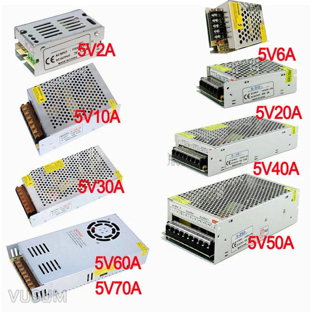 Universal LED Power Supply Adapter – Switching Transformer for LED Strip Lighting