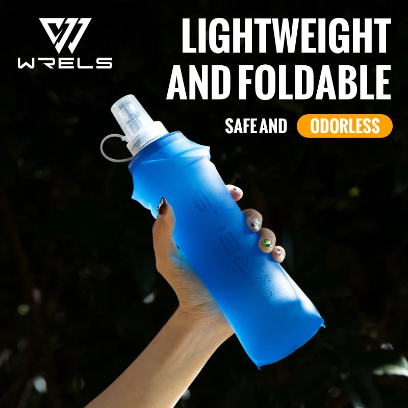 Collapsible TPU Soft Flask – BPA-Free Folding Water Bottle for Hiking and Running
