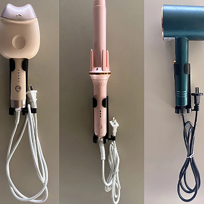 Wall Mounted Hair Tool Organizer – Heat Resistant Holder for Bathroom Styling