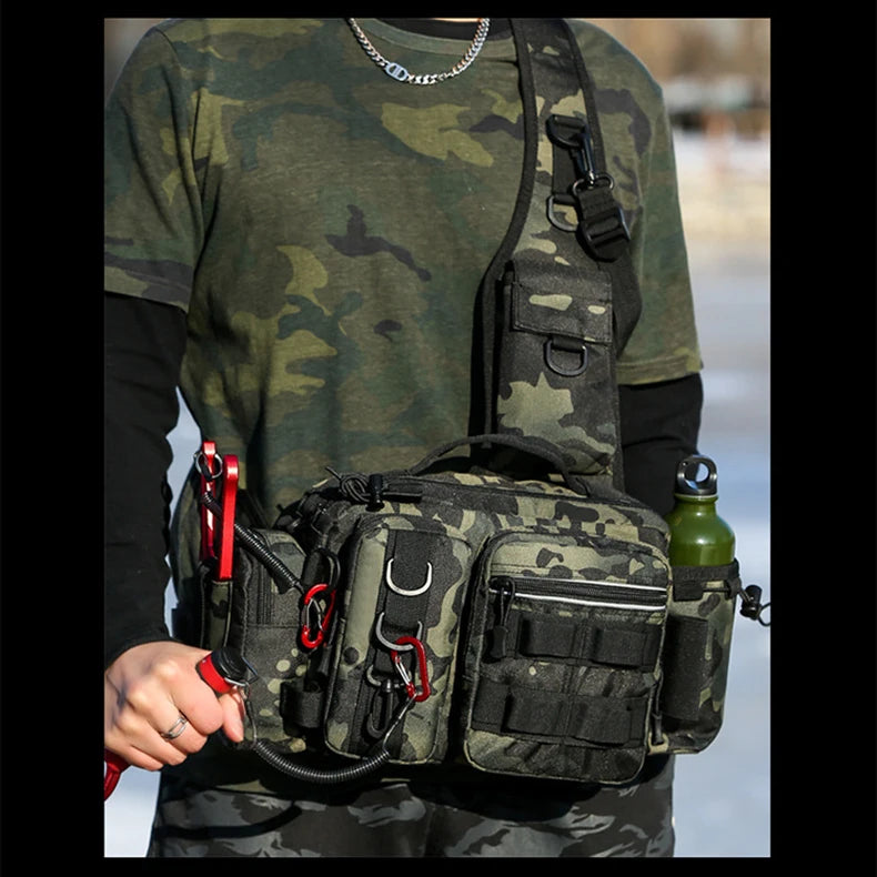 Fishing Tackle Backpack – Gear Storage Bag with Rod Holder for Fly Fishing