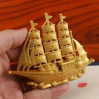 Metal Sailboat Ornament – Nautical Decor for Home and Office Desktop