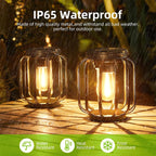 Solar LED Lantern – Waterproof Warm White Light for Outdoor Garden Decor
