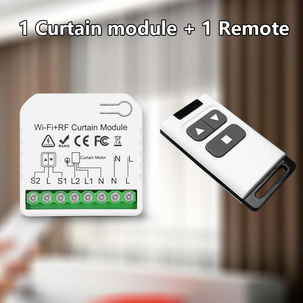 WiFi Smart Curtain Switch – Rolling Shutter Controller for Alexa Home Automation