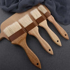Wooden Bristle Pastry Brush – Flat Oil Basting Tool for Baking and Barbecue