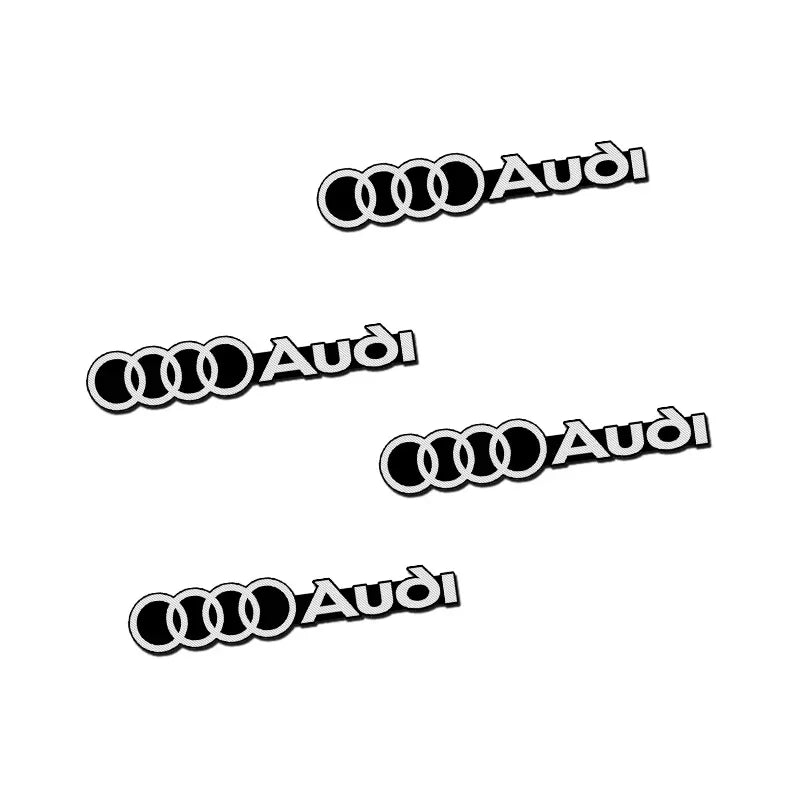 3D Aluminum Car Badge Emblems – Interior Audio Decoration for Audi Models