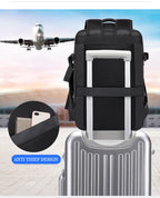 Expandable 17.3-inch Laptop Backpack – Waterproof Travel Bag for Men