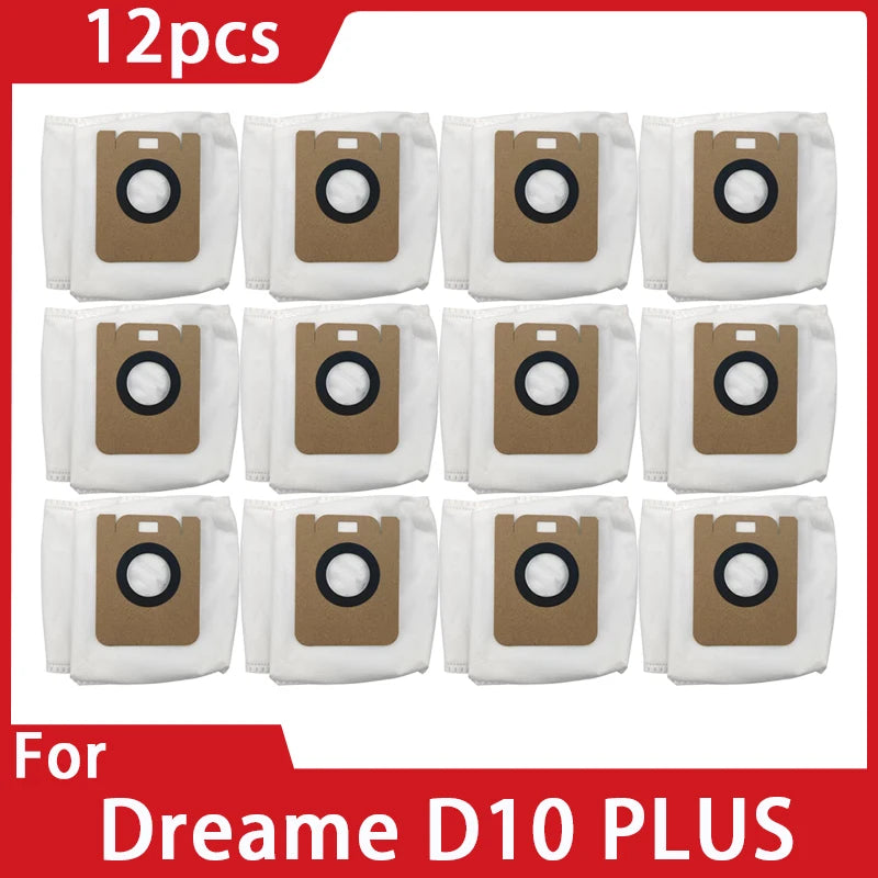 Robot Vacuum Dust Bags – Replacement Accessories for Dreame Bot D10 Plus