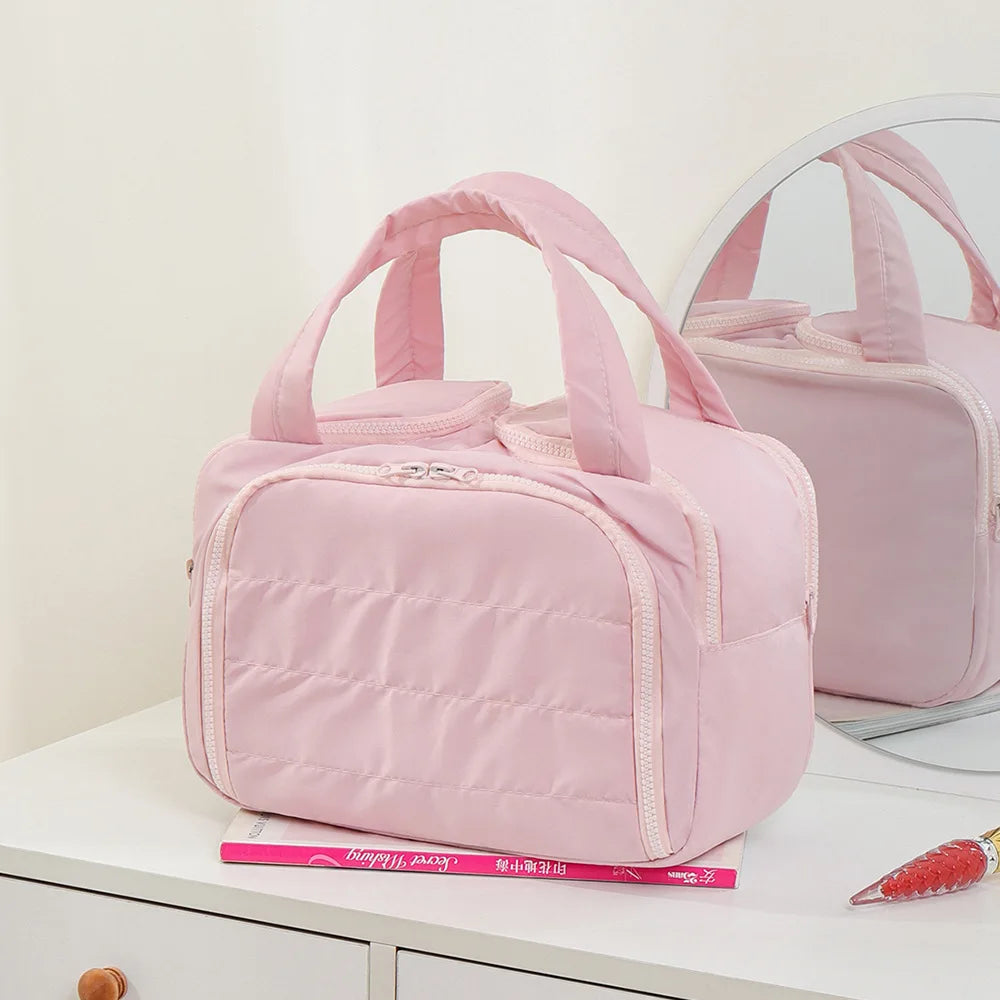 Portable Travel Makeup Bag – Large Capacity Organizer for Cosmetic Storage