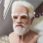 Realistic Bald Old Man Mask – Latex Creepy Cosplay Prop for Halloween