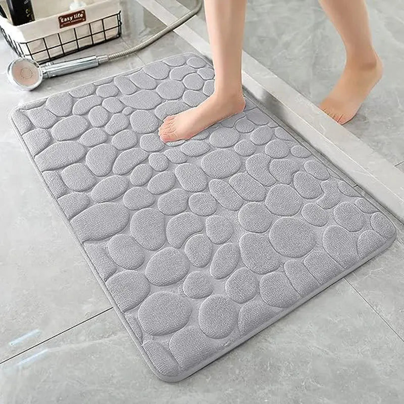 Absorbent Bathroom Rug – Slip-Resistant Floor Mat for Shower and Bathtub