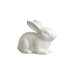 Ceramic Rabbit Figurine – White Porcelain Bunny Decor for Home Office