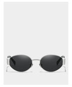 Alloy Oval Sunglasses – UV400 Protective Eyewear for Men and Women