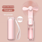 Portable USB Handheld Fan – Rechargeable Collapsible Cooler for Office Home