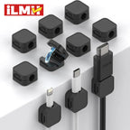 Magnetic Cable Clips – Adjustable Adhesive Cord Holder for Office Desk