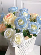 Artificial Silk Rose – Realistic Floral Decor for Weddings and Home Gifts