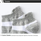 Breathable Cotton Ankle Socks – Men's Athletic Gear for Summer Outdoor Sports