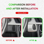 Carbon Fiber Keyhole Panel Trim – Interior Dashboard Decor for Audi A4 A5