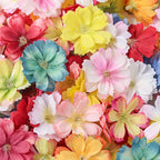 Artificial Cherry Blossom Heads – Silk Floral Decor for Weddings and DIY