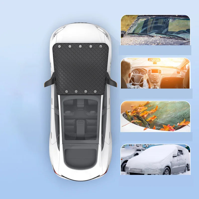 Magnetic Windshield Cover – Waterproof Sun and Snow Shade for Car Protection